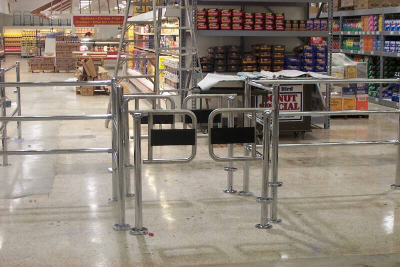 Chrome Railing / Turnstiles